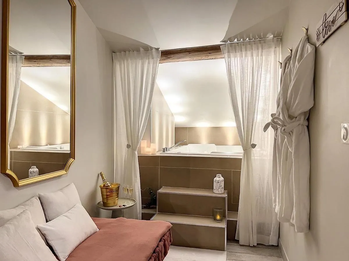 Appartement Le cocon Blanc câlin - Spa balnéothérapie Saint-Etienne  France